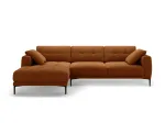 Left Velvet Sofa, "Lazio", 3 Seats, 291x174x86 Made in Europe