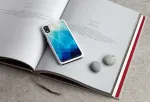"SmartPhone case iPhone XR" Blue lake white