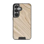 Full Glam - Beige Samsung Galaxy S25 Case, Elite Dark (Magnetic) / Silver