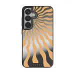 Sunny Bunny - Samsung Galaxy S25 Case, Elite Mirror Dark (Magnetic) / Silver