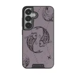 Pisces - Samsung Galaxy S25 Plus Case, Elite Dark (Magnetic) / Silver / Purple