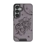 Virgo - Samsung Galaxy S25 Case, Elite Dark (Magnetic) / Silver / Purple