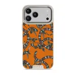 Bitter Apricot - Snake iPhone 17 Pro Max Case, Elite Light (MagSafe) / Silver