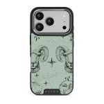 Aries - iPhone 17 Pro Case, Elite Dark (MagSafe) / Silver / Turquoise