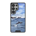 Retro Splash - Samsung Galaxy S25 Ultra Case, Elite Dark (Magnetic) / Silver