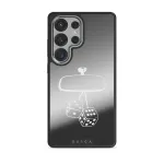 City Lights - Samsung Galaxy S25 Ultra Case, Elite Mirror Dark (Magnetic) / Silver