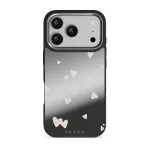 Love Notes - iPhone 17 Pro Case, Elite Mirror Dark (MagSafe) / Silver
