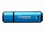 Kingston Flash Drive | IronKey Vault Privacy 50C AES-256 Encrypt | 512 GB | USB-C | Blue