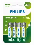 Philips R6B4B260/10 Rechargeable Batteries 4pcs