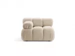 Mooduldiivani osa - vasak, Bellis, 1 istekoht, 94x94x70, helebeež