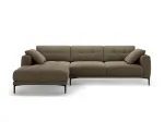 Left Velvet Sofa, "Lazio", 3 Seats, 291x174x86 Made in Europe