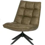 JOUKE SWIVEL ARMCHAIR IMITATION LEATHER GREEN [fsc]