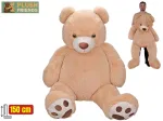 Plush toy - 03203 - TEADY BEAR - BEIGE - size 150 cm