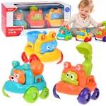 Construction car set: excavator, dump truck and concrete mixer for toddlers ZA6341