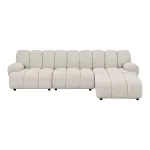 Taza 3.5 seater modular sofa w/pouf