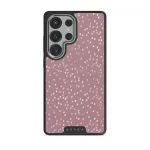 Hot Cocoa - Spotted Samsung Galaxy S25 Ultra Case, Elite Dark (Magnetic) / Silver