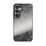 Earth Shell - Samsung Galaxy S25 Case, Elite Mirror Dark (Magnetic) / Silver