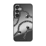 Cold Heart - Samsung Galaxy S25 Case, Elite Mirror Dark (Magnetic) / Silver