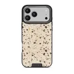 Distant Noise - Terazzo iPhone 17 Pro Max Case, Elite Dark (MagSafe) / Silver