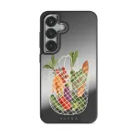 Farmers Market - Samsung Galaxy S25 Plus Case, Elite Mirror Dark (Magnetic) / Silver