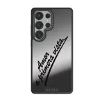 Amor - Samsung Galaxy S25 Ultra Case, Elite Mirror Dark (Magnetic) / Gunmetal