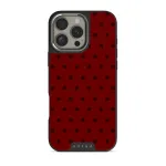 Red Velvet - iPhone 16 Pro Case, Elite Dark (MagSafe) / Silver