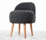 Pouf Hanah Home Rufmee, tumehall, 46 x 64 x 46