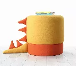 Pouf Hanah Home Moouv, kollane, 37 x 37 x 38