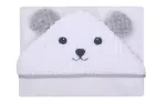 Bathing cover - 322 - TERRY - SOFT/CORAL  - MIŚ - size 100x100 - WHITE