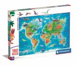 180 elemendiga m&otilde;istatused Dinosauruste kaart