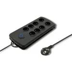 Qoltec 50161 Pingekaitse must 8 AC v&auml;ljund(id) 230 V 2,5 m