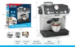 Coffee Maker Gray with Light and Sound Function