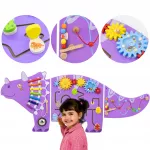 VIGA sensoorselt-manipulatiivne puidust laud EDU Triceratops