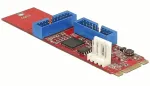 "M.2 Key B+M kuni 2 x USB 5 Gbps pistiku konverter"
