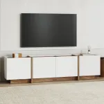 TV-alus, Hanah Home, valge Atlandi m&auml;nd, 180 x 46 x 35
