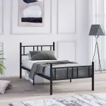&Uuml;heinimesevoodi, Hanah Home, must, 90 x 200