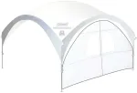 Fastpitch Shelter L side wall with door Silver