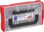 Fischer FIXtainer SX dowel and screw box - with screws - 210 pieces