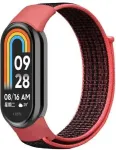 &bdquo;Mi Band 8/9/NFC&ldquo; &bdquo;NylonLoop&ldquo; rihm, punane/must
