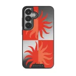 Sunkissed - Samsung Galaxy S25 Case, Elite Mirror Dark (Magnetic) / Silver