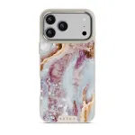 Frozen Leaves - Cute Marble iPhone 17 Pro Max Case, Elite Light (MagSafe) / Silver