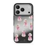 Poodle - iPhone 17 Pro Case, Elite Mirror Dark (MagSafe) / Silver