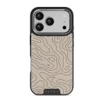 Wild Terrain - Minimalist iPhone 17 Pro Case, Elite Dark (MagSafe) / Silver
