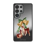Baby Rudolph - Samsung Galaxy S25 Ultra Case, Elite Mirror Dark (Magnetic) / Silver