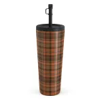 Autumn Plaid - Travel Mug, 700 ml / Straw