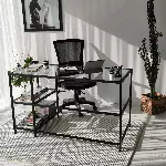 &Otilde;ppelaud, Hanah Home, must, 130 x 75 x 60, cm