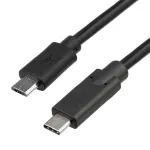 Akyga AK-USB-16 USB-kaabel 1 m USB 2.0 Micro-USB B USB C must