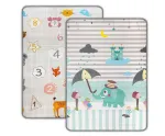 Playground mat two-sided - 4684 - KINDER- DIGITS AND ELPHANTS - size: 120x178 cm