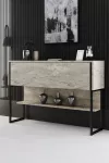 Kummut, Hanah Home, Luxe, Travertiin Must, 120 x 80 x 30