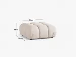 Sametist tumba, Bellis, 1 istekoht, 94x94x43, must